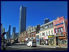 Yonge Street - mixed stores and restaurants